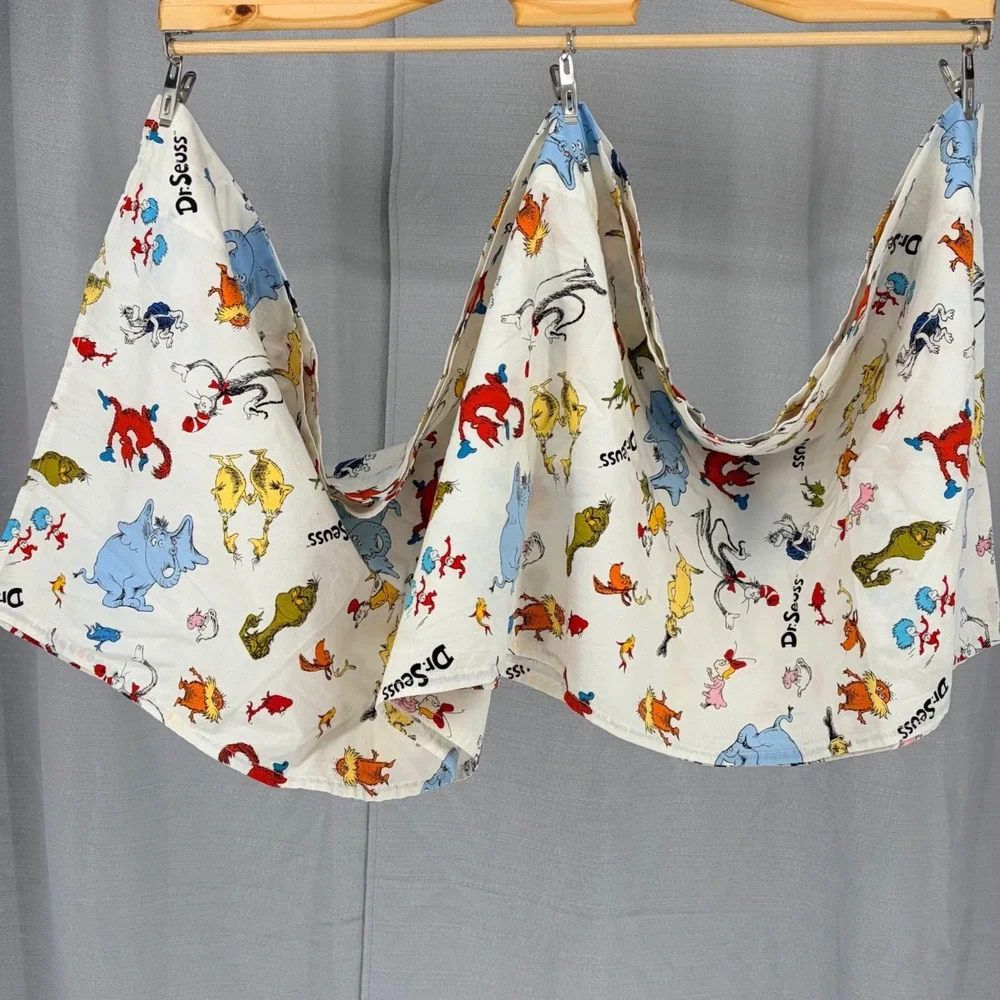 Dr. Seuss Window Valance 108x17 White Multi Character Toss Cat in the Hat Grinch